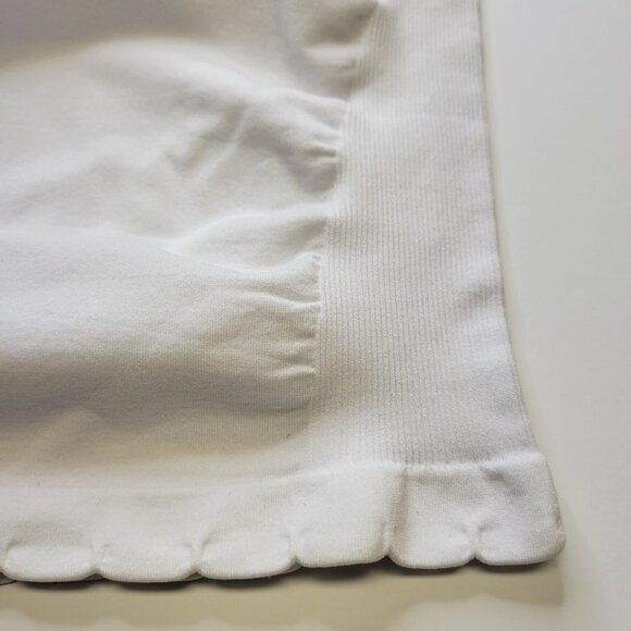 WHITE Spaghetti Strap Tank Top Spandex Fitted Camisole- One Size- NEW - Picture 3 of 6